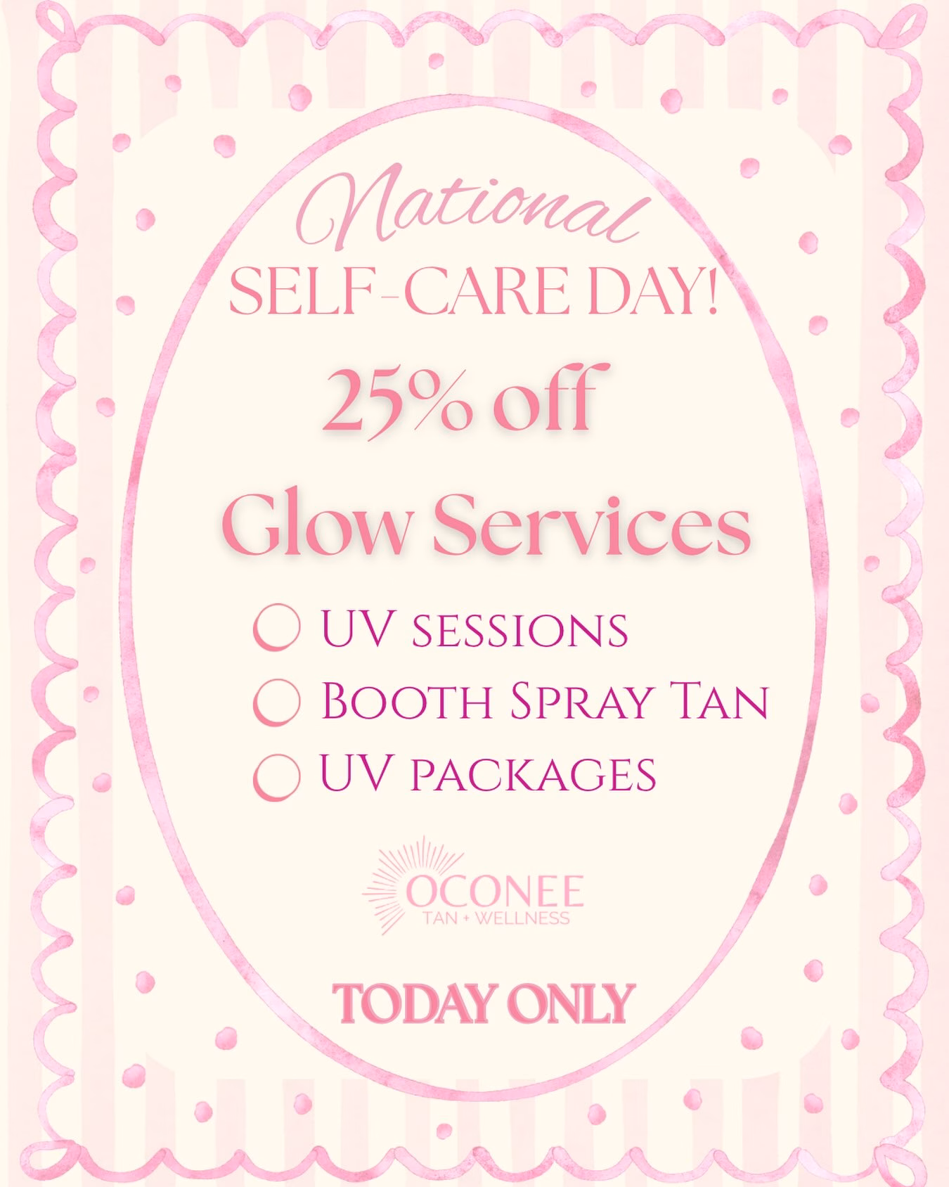 FLASH SALE!!!! Take 25% off your favorite services! Don’t miss out!